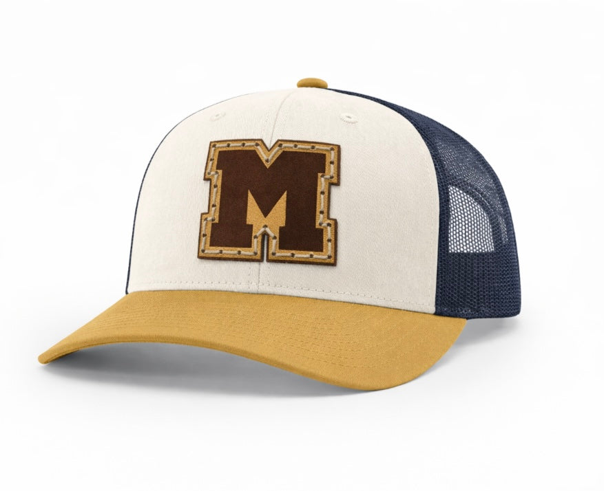 M Richardson 112 Tri Color Navy/ Gold