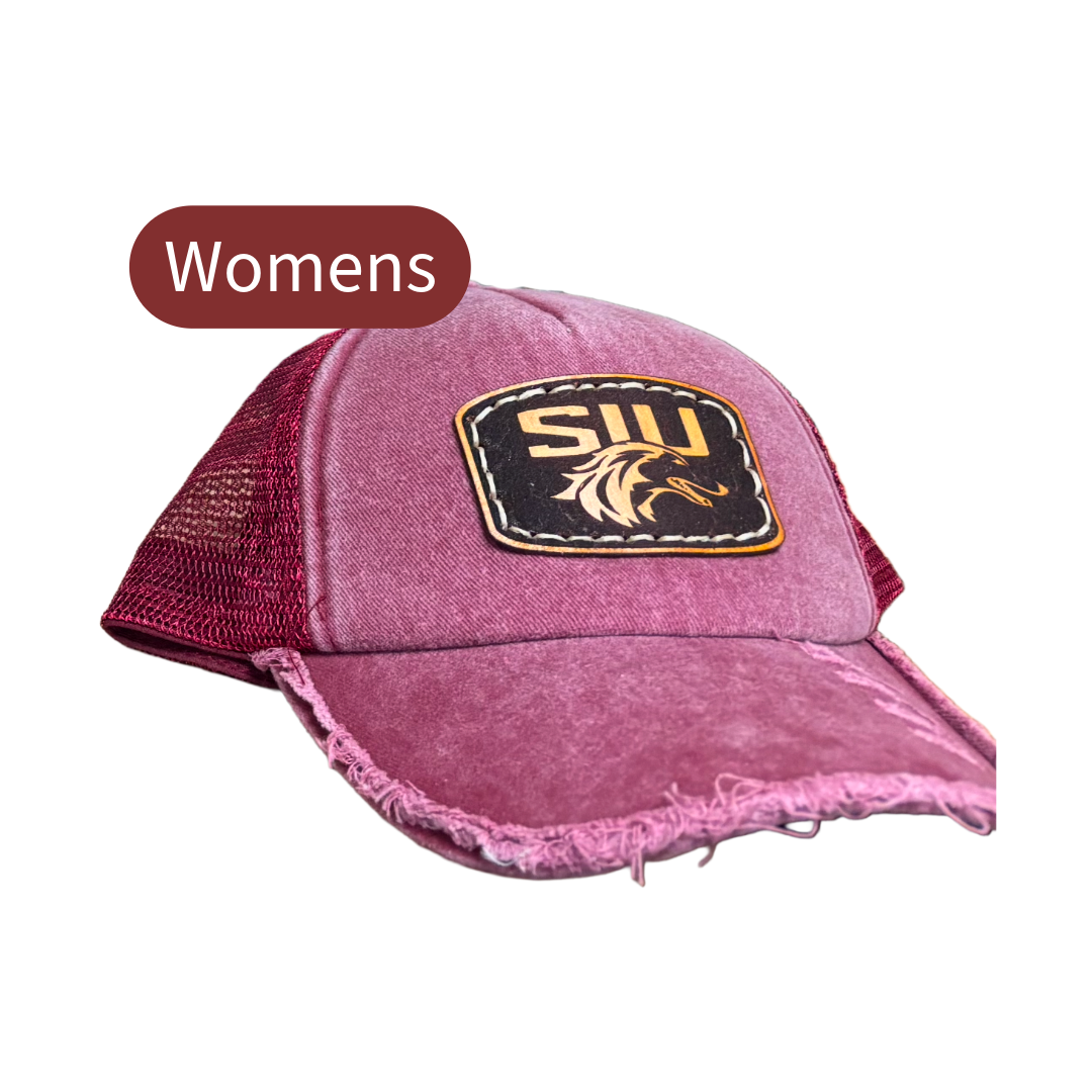 Distressed Maroon Hat