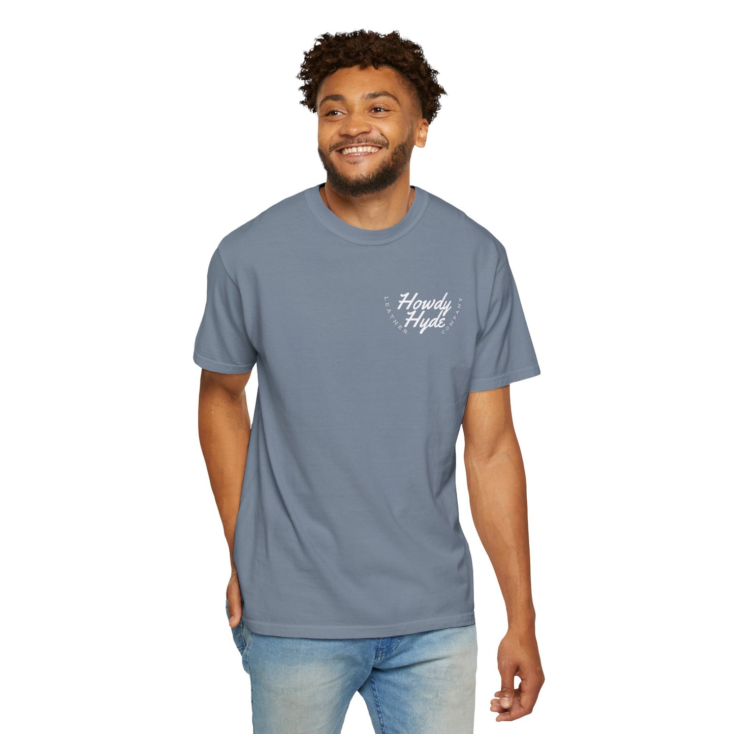 Howdy Hyde Dog T-Shirt — Patriotic Black Lab Tee with American Flag