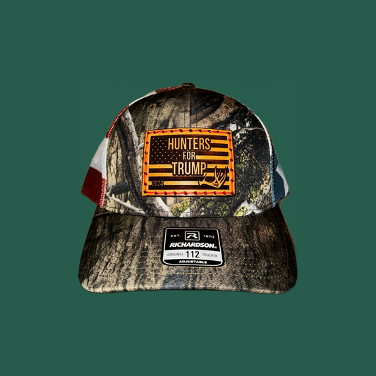 Hunters For Trump - Camo/ Stars and Stripes